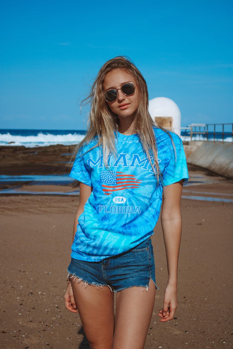 Colortone 100% Cotton Pigment Tie Dye T-Shirt for Women and Men, X-Large, Blue Jerry - Image 3